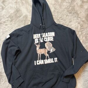 Men's Black Graphic Hoodie